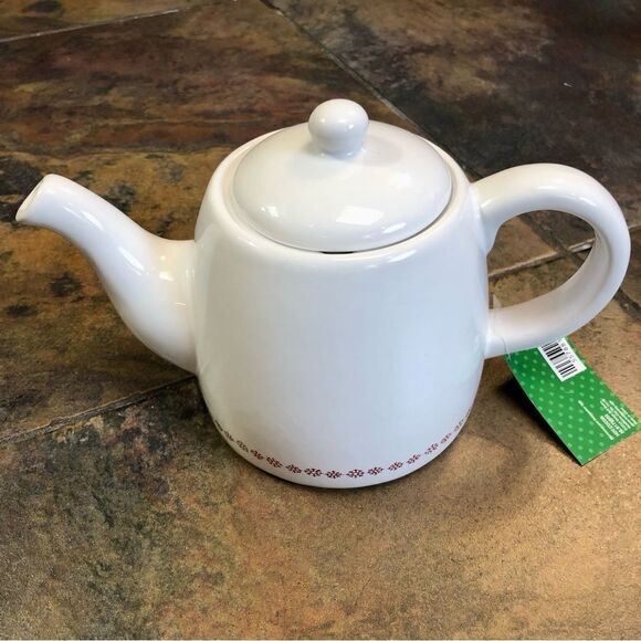 NWT Ceramic Hot Chocolate Tea Kettle Pot 35oz - Picture 3 of 9